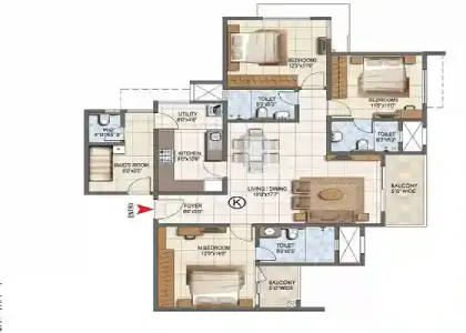 3 BHK Plan