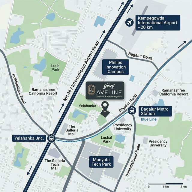 Godrej Aveline Location Map